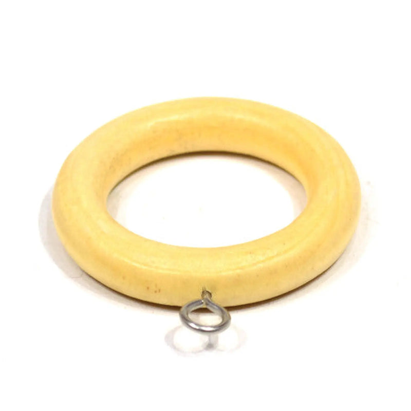 Centurion Renaissance Wooden Curtain Rings Natural 28mm 4pk - Pack of 10