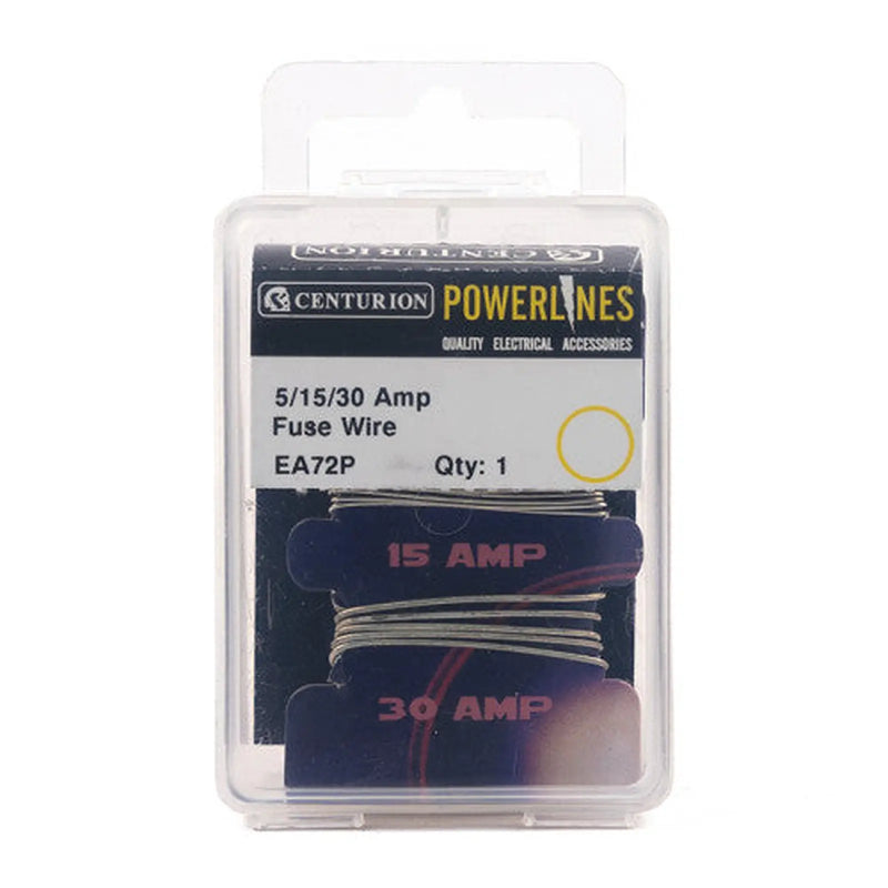 Centurion Fuse Wire on Card 5 Amp, 15 Amp and 30 Amp - Pack of 5