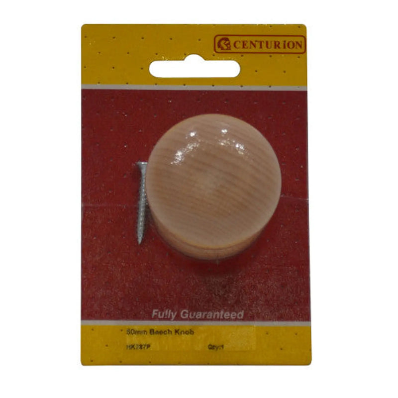 Centurion 50mm Beech Knob - Pack of 5