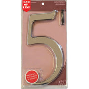 Centurion Glass/Silver Numbered Plaque 5 - Pack of 5