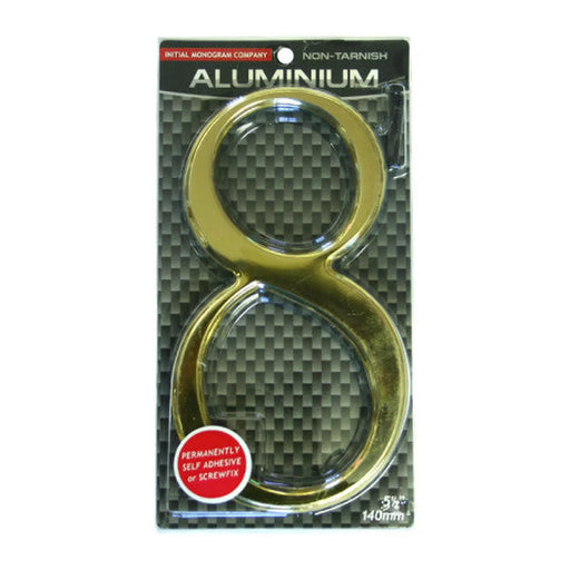 Centurion 5 1/2" Gold Effect Numeral 8 - Min Order 2