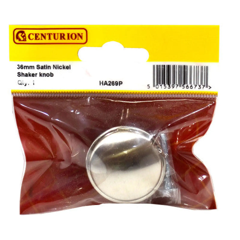 Centurion 36mm Satin Nickel Shaker Knob - Pack of 5