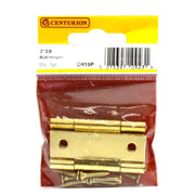 Centurion Steel Butt Hinges, Brassed, 50mm - Pack of 5
