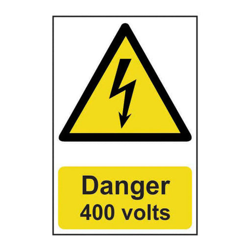 Centurion Danger 400 volts - Self Adhesive PP (200 x 300mm) - Min Order 2