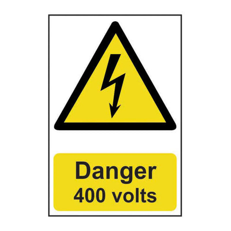 Centurion Danger 400 volts - Self Adhesive PP (200 x 300mm) - Min Order 2