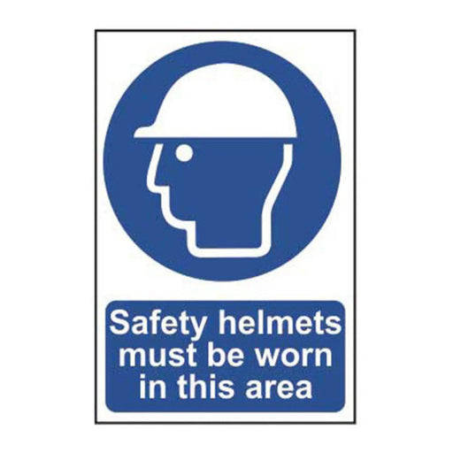 Centurion Safety helmets must be worn in this area - Self Adhesive PP (200 x 300mm) - Min Order 2