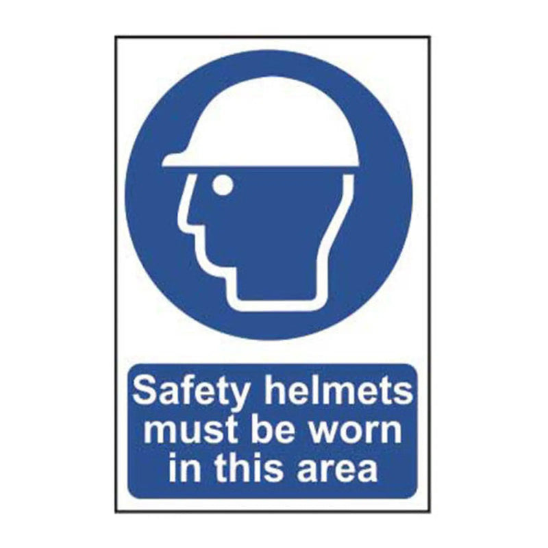 Centurion Safety helmets must be worn in this area - Self Adhesive PP (200 x 300mm) - Min Order 2
