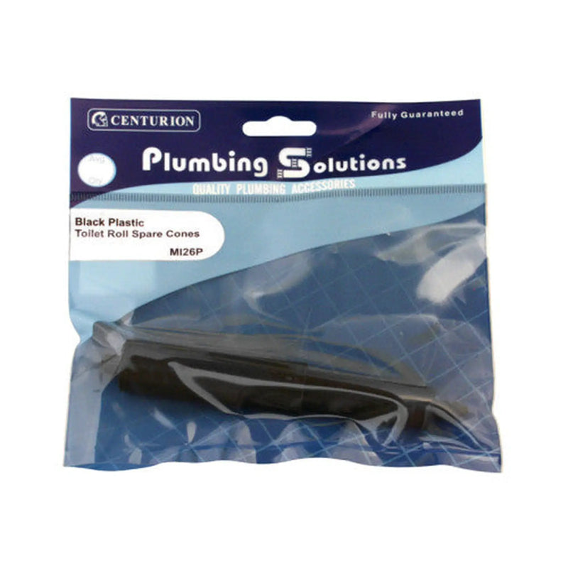 Centurion Toilet Roll Holder - Black Plastic Spare Cones - Pack of 5