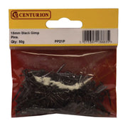 Centurion 15mm Black Gimp Pins  (50g) - Pack of 5