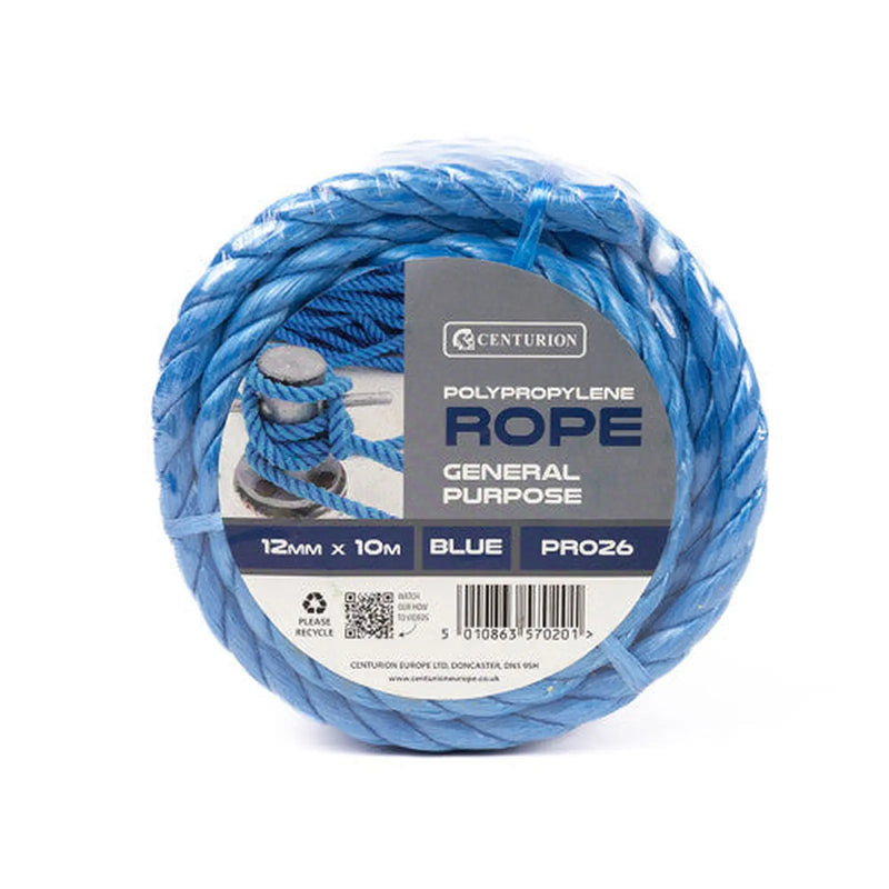 Centurion Polypropylene Rope Mini Coils, 12mm x 10m - Pack of 3
