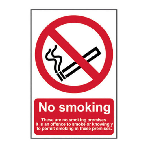 Centurion No smoking These are no smoking premises… - Self Adhesive PP (200 x 300mm) - Min Order 2