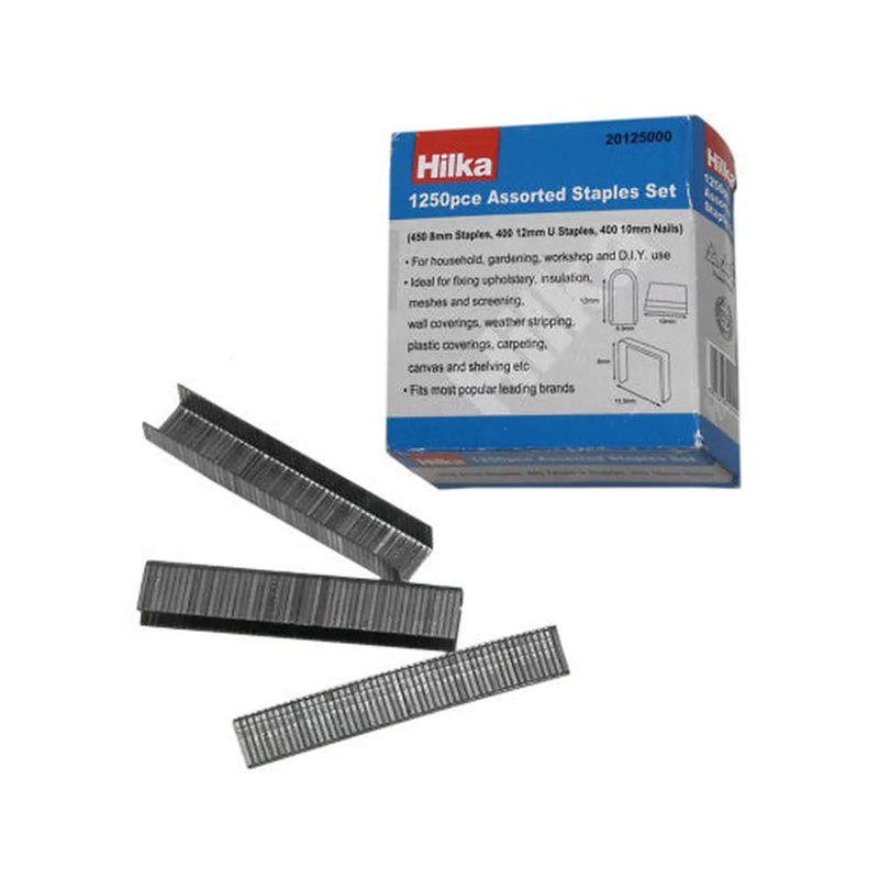 Centurion Hilka 1250 Assorted Staples - Pack of 5