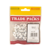 Centurion Bellwire Cable Clips - White - (80 PK) - Pack of 5