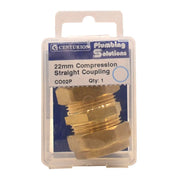 Centurion 22mm Compression Straight Coupling - Pack of 5