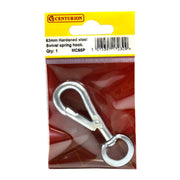 Centurion Steel Swivel Spring Hook, Zinc Plated, 6mm x 65mm - Pack of 5