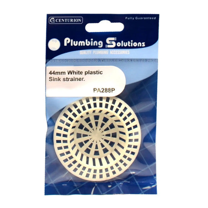 Centurion Sink Strainer - White Plastic - 1 3/4" - Pack of 5