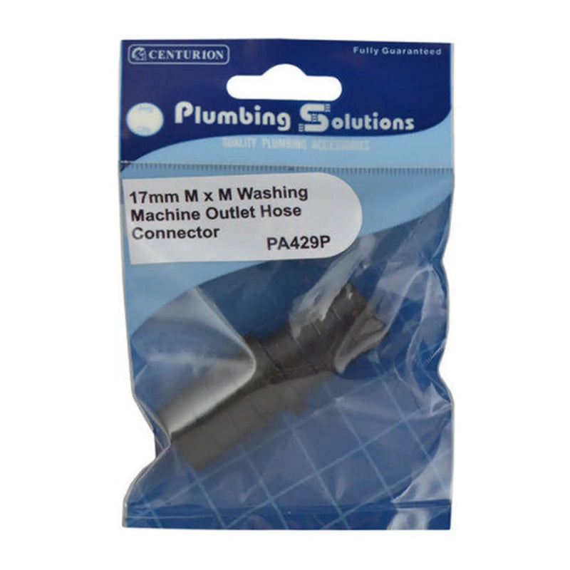 Centurion 17mm M x M Washing Machine Outlet Hose Connector - Pack of 5