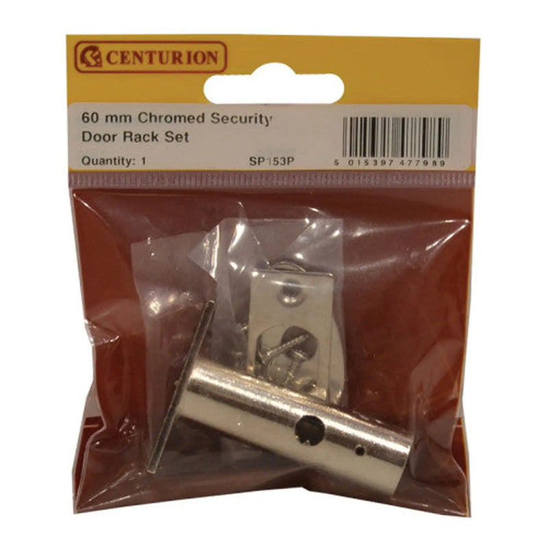 Centurion Security Rack Bolts, Door Bolt, Chromed, 60mm - Pack of 5