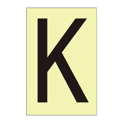 Centurion Character 'K' - Photoluminescent Vinyl - 50mm - Min Order 6