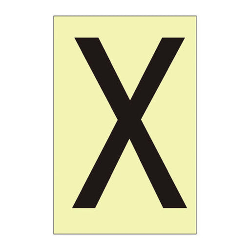 Centurion Character 'X' - Photoluminescent Vinyl - 50mm - Min Order 6