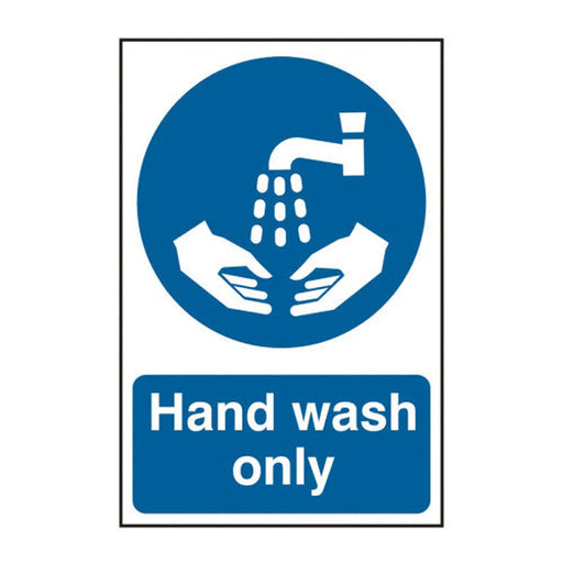 Centurion Hand wash only - Self Adhesive PP (200 x 300mm) - Min Order 2