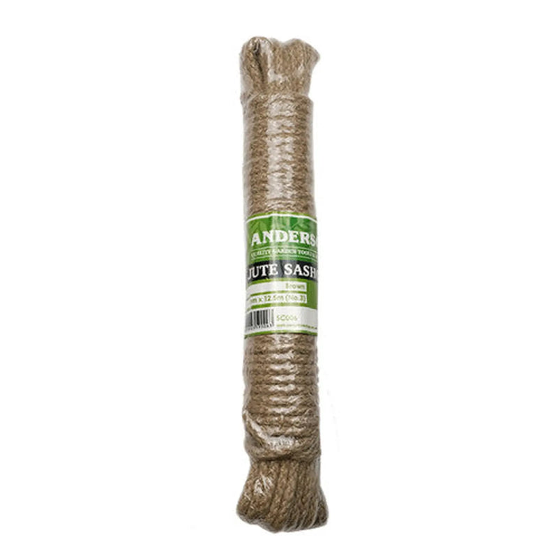 Centurion Brown Label Jute Sash Cord, 5mm x 12.5m (No 3) - Pack of 8