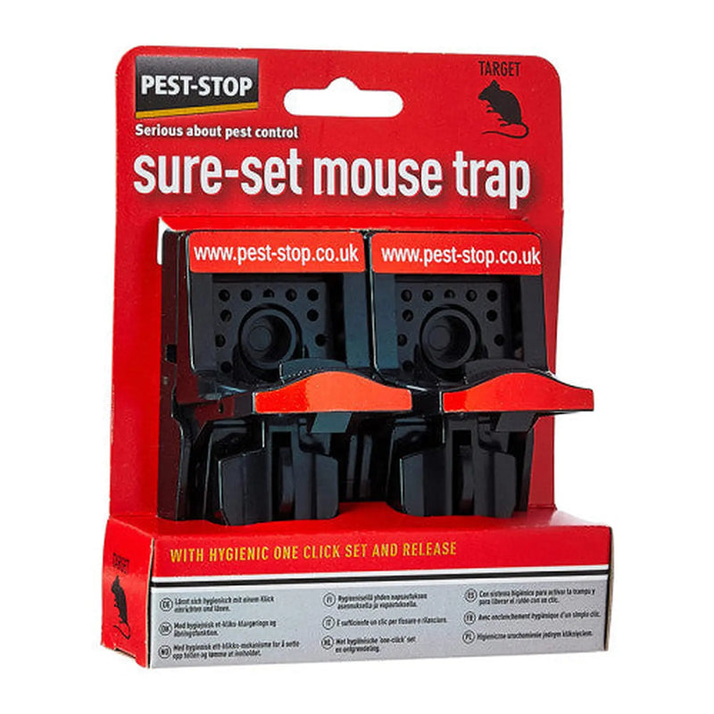 Centurion Pest-Stop Sure-Set Plastic Mouse Trap - Twin Pack - Pack of 12