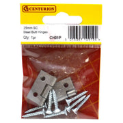 Centurion Steel Butt Hinges, 25mm - Pack of 5