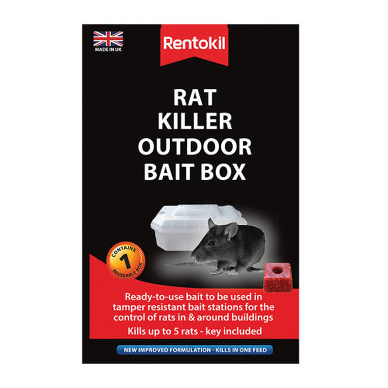 Centurion Rentokil - Rat Killer Outdoor Bait Box - Pack of 3