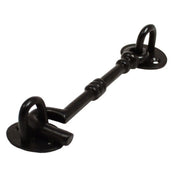 Centurion Cast Cabin Hook, Black, 150mm - Pack of 10