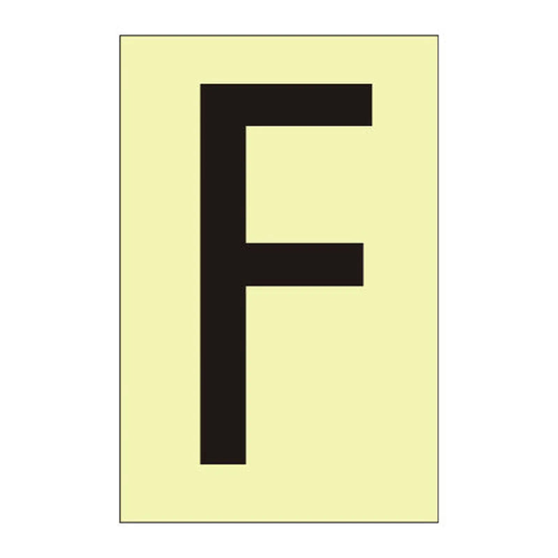 Centurion Character 'F' - Photoluminescent Vinyl - 50mm - Min Order 6
