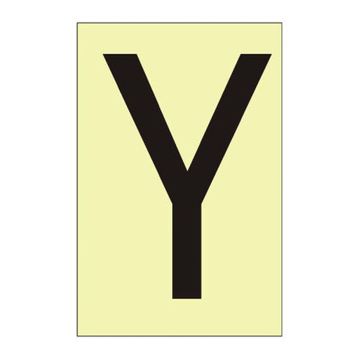 Centurion Character 'Y' - Photoluminescent Vinyl - 50mm - Min Order 6