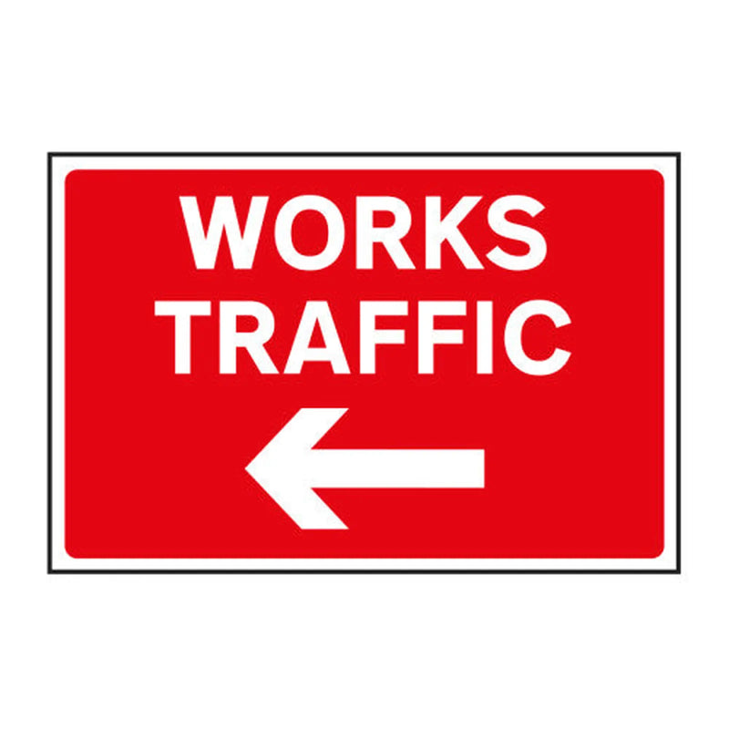 Centurion Works traffic arrow left 1.2mm Recyclable PP (600 x 400mm)