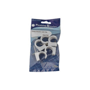 Centurion 22mm Plastic Nail In Pipe Clips (Pack of 5)
