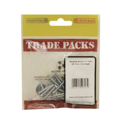 Centurion Machine Screws & Nuts - Zinc Plated - Slot CSK Head - M4 x 25mm - - Pack of 5