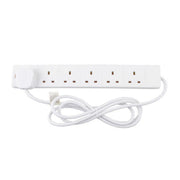 Centurion 6 Gang Extension Lead, 2m - Pack of 3