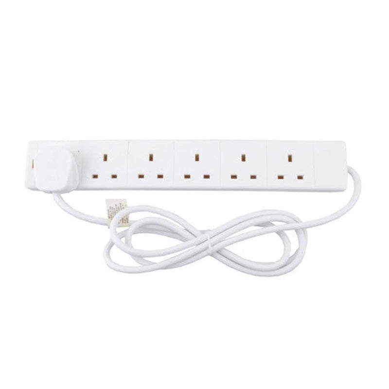 Centurion 6 Gang Extension Lead, 2m - Pack of 3