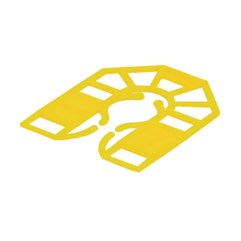 Centurion 1mm x 43mm x 55mm Yellow Small 'U' Shim (Pack of 25) - Pack of 5