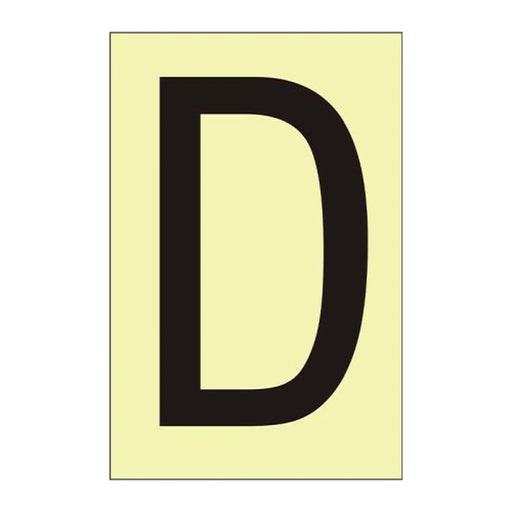 Centurion Character 'D' - Photoluminescent Vinyl - 50mm - Min Order 6