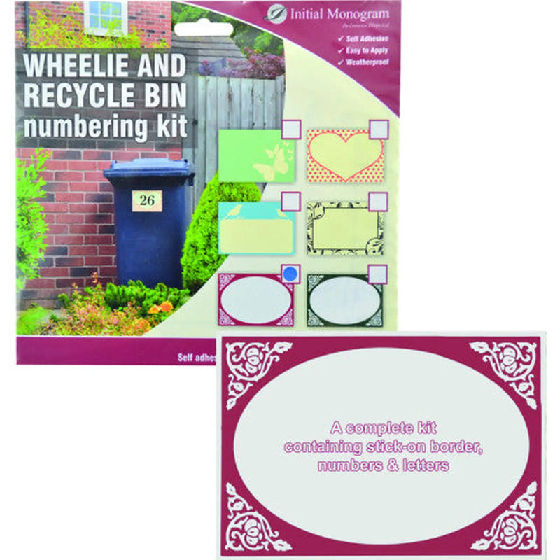 Centurion Wheelie Bin Number Kit Victorian Red - Pack of 5