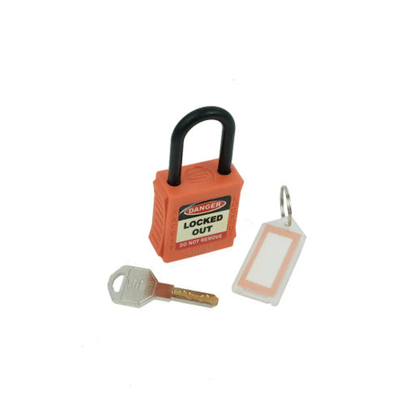 Centurion Safety Lockout Padlocks, Nylon Shackle, Orange (each)