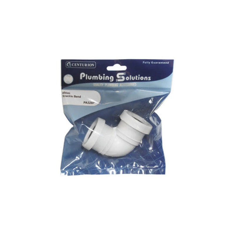 Centurion 40mm Push Fit Knuckle Bend - Pack of 4