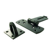 Centurion Heavy Vertical Hasp, Black, 150mm - Pack of 5