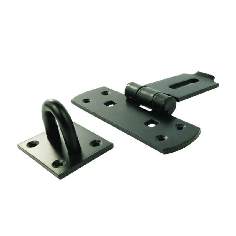 Centurion Heavy Vertical Hasp, Black, 150mm - Pack of 5