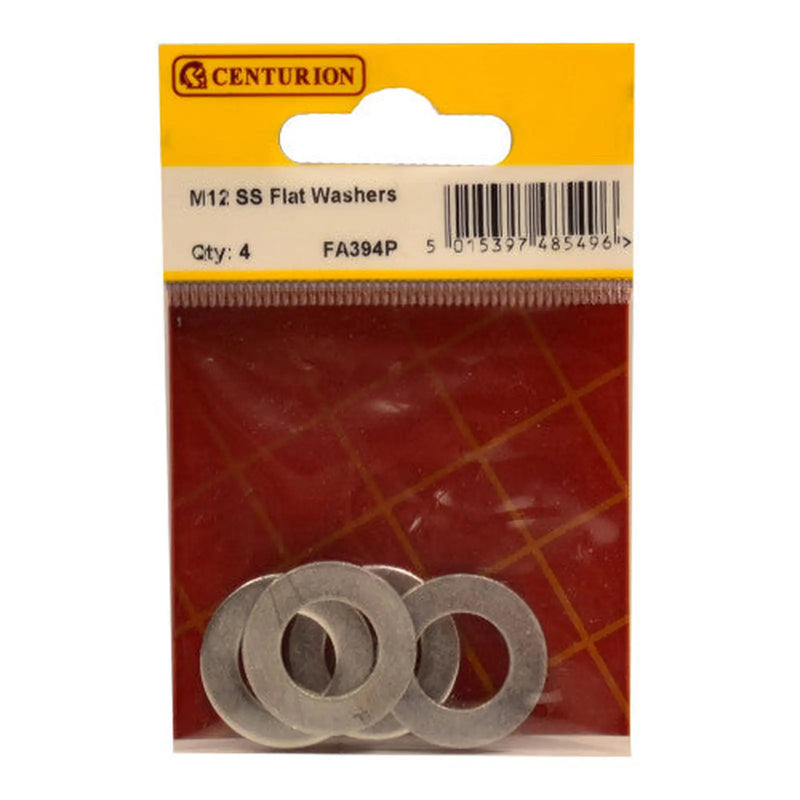 Centurion M12 SS Flat Washers (Pack of 4) - Pack of 5