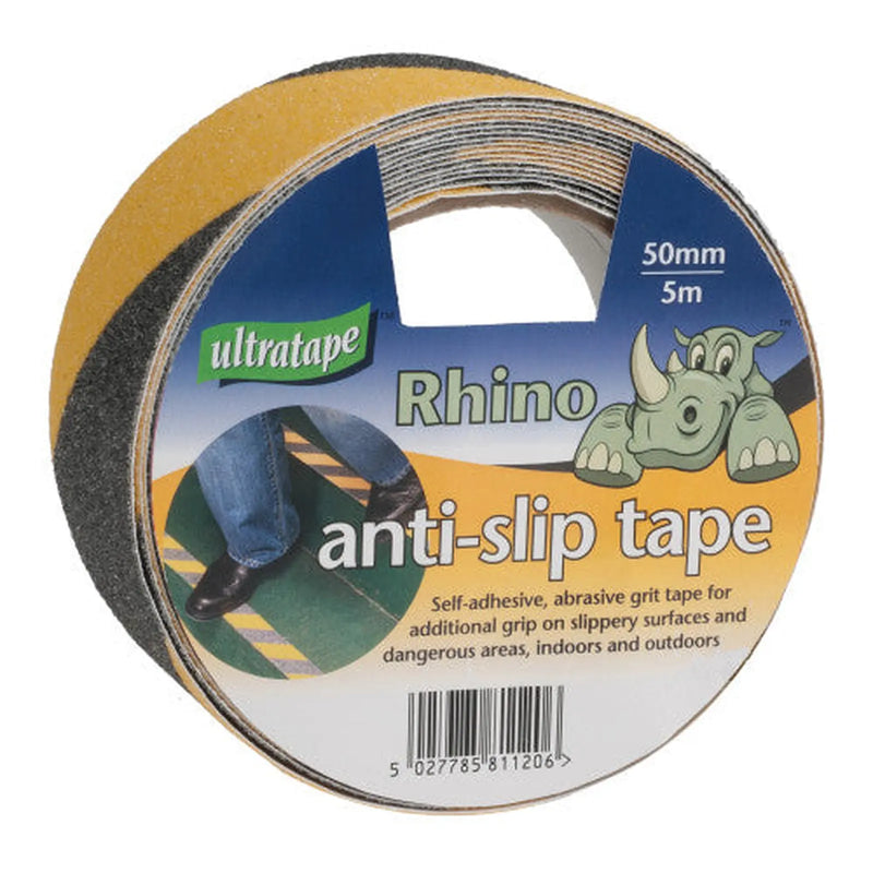 Centurion Black/Yellow Anti Slip Tape, 50mm x 5m - Pack of 6