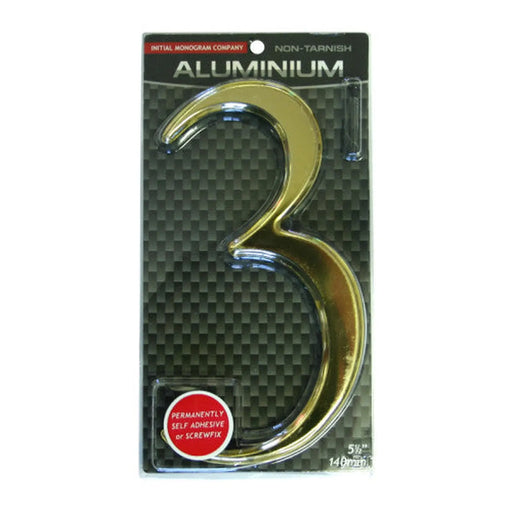 Centurion 5 1/2" Gold Effect Numeral 3 - Min Order 2