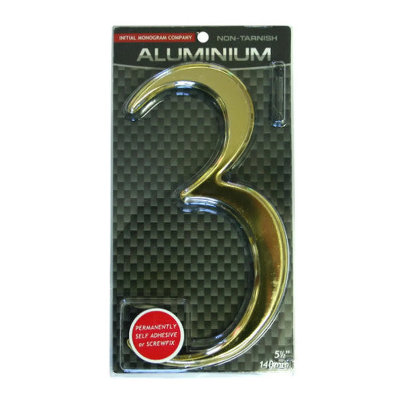 Centurion 5 1/2" Gold Effect Numeral 3 - Min Order 2