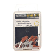 Centurion 8mm Red Insulated Terminal Rings, Pack of 10 - Pack of 5