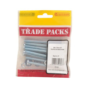 Centurion Machine Screws & Nuts - Zinc Plated - M6 x 75mm - (8 PK) - Pack of 5